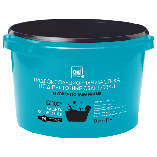 Гидроизоляционная мастика Bergauf HYDRO-TEC MEMBRANE, 13 кг