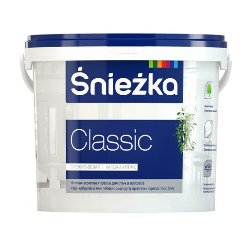 Краска водоэмульсионная SNIEZKA CLASSIC, 3 л