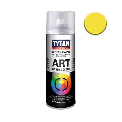 TYTAN Краска аэрозольная, желтая, 400 мл