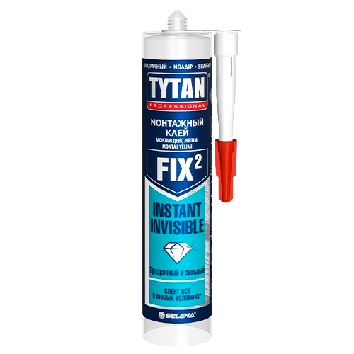 Клей монтажный TYTAN FIX2, мгновенный невидимый (290 мл)
