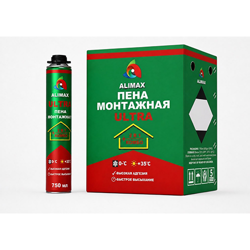 Профессиональная монтажная пена Alimax Ultra, 750 мл