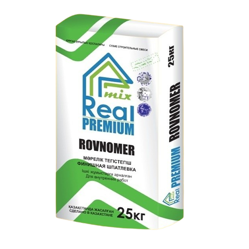 Шпатлёвка финишная Чистовик (Rovnomer) Real Mix Premium 25 кг