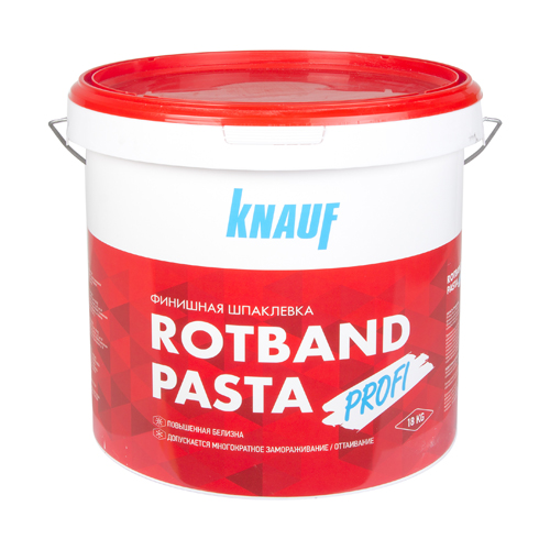 Шпаклёвка суперфинишная Knauf Ротбанд Паста 18 кг