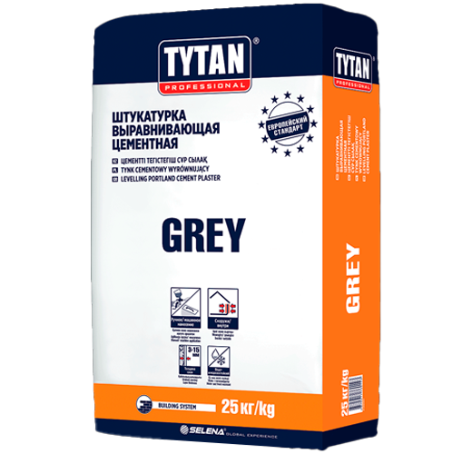 TYTAN GREY - штукатурка цементная (25 кг)