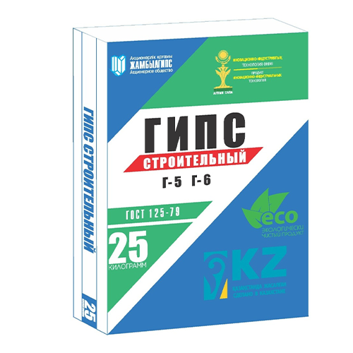 Жамбыл Гипс Гипс строительный Г5 Г6 (25 кг)