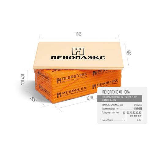 Пеноплэкс ОСНОВА 30 мм- 9,01 м2